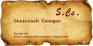 Steinisch Csongor névjegykártya